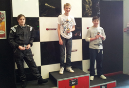 Racing Perfection Kart Academy Eastleigh Junior Final Podium